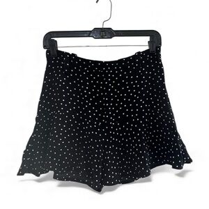 Zara Black and White Polka Dot Skort